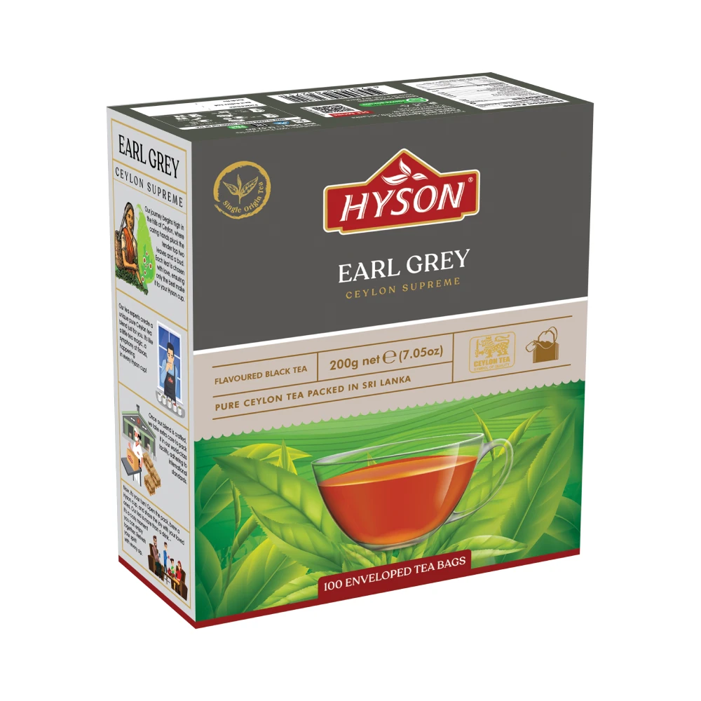 Hyson Ceylon Supreme 200g Black Tea Earl Grey
