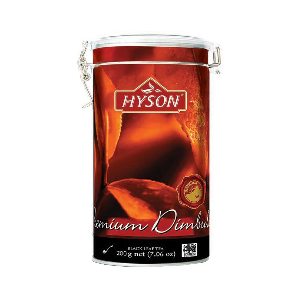 Hyson Premium Dimbula 200G Black Tea Tin Caddy